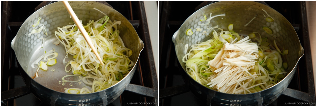 Miso Soup with Enoki Mushrooms and Ground Sesame 9