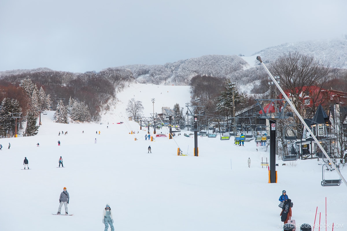 Ski slope at Zao Ski Resort