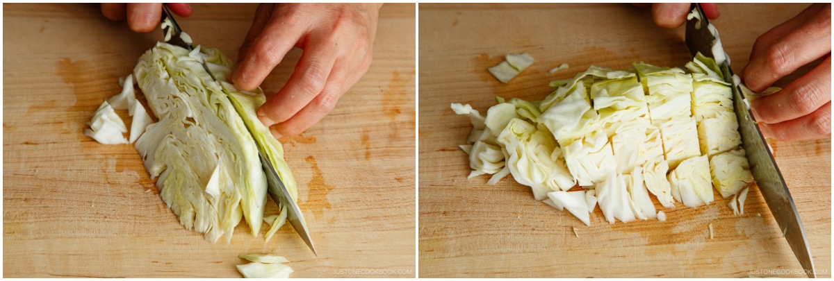 Cabbage and Onsen Tamago Miso Soup 3