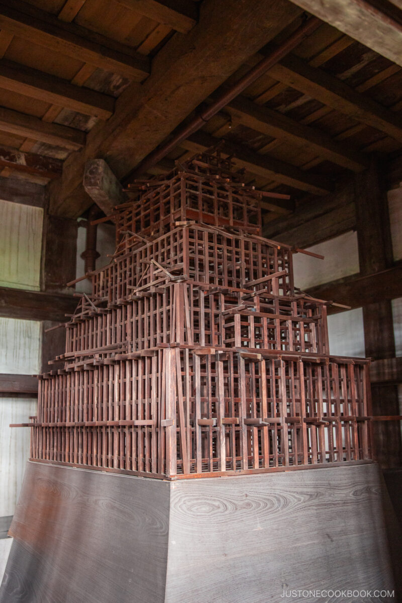 Деревянный каркас замка Химэдзи