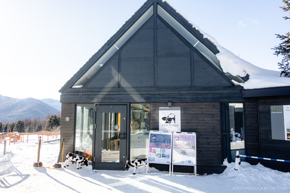 Farm Designs cafe exterior at Tomamu Ski Resort