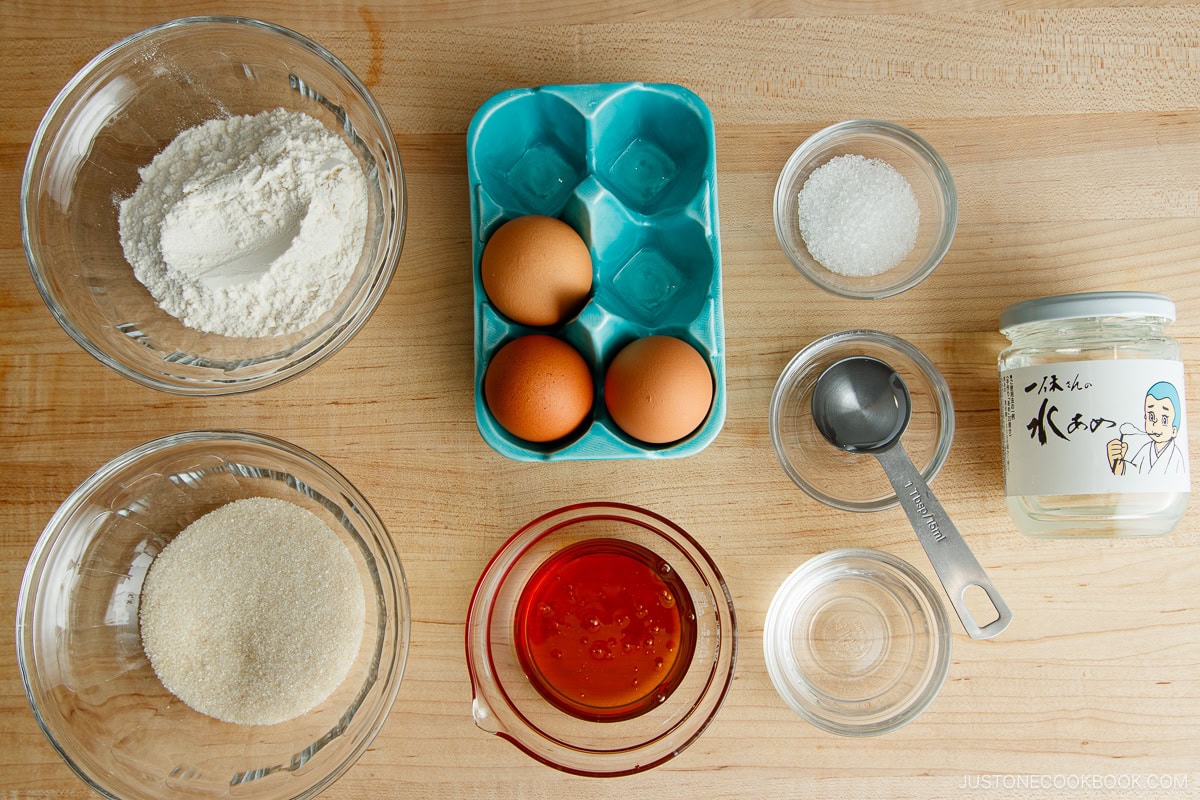 Castella Cake Ingredients