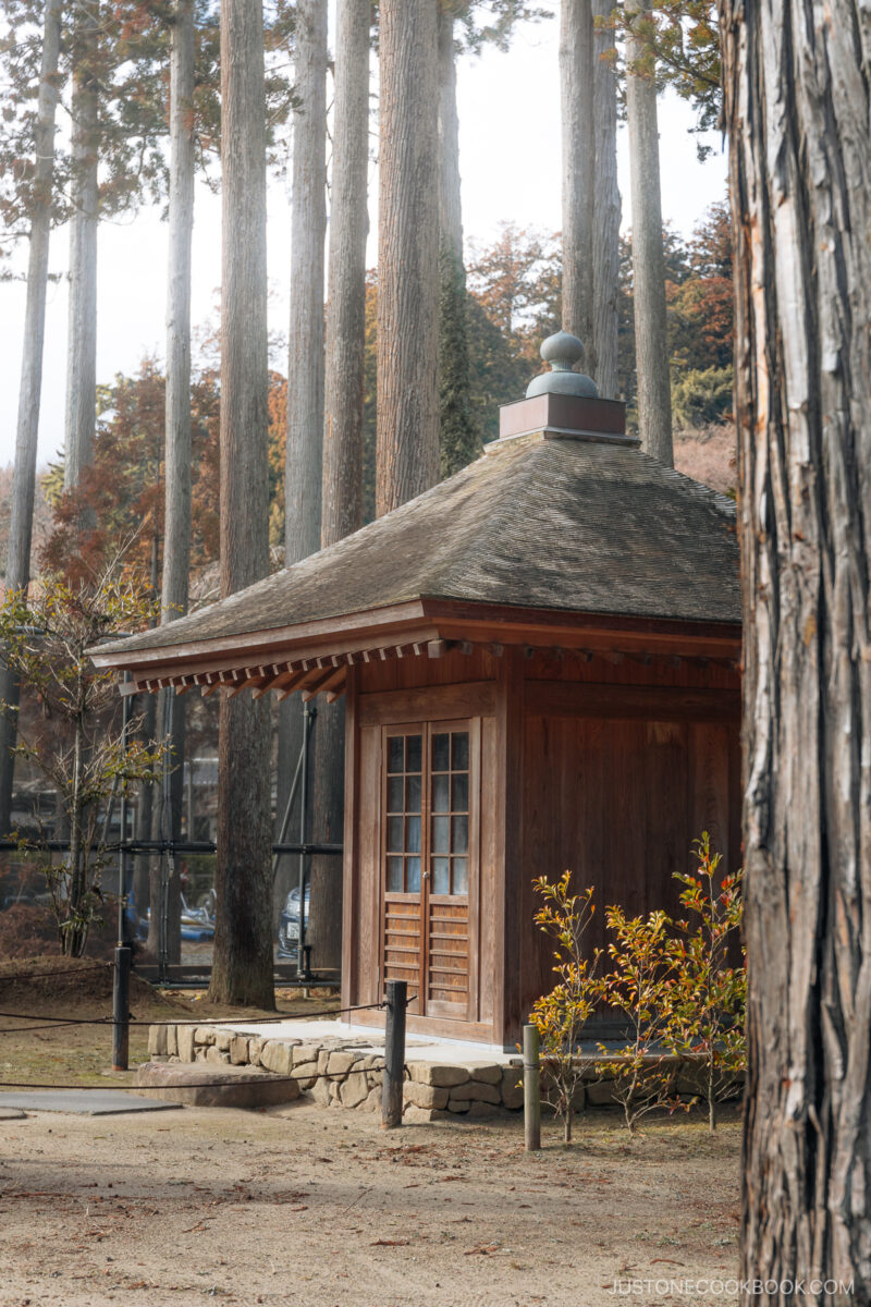 Temple wooden hut