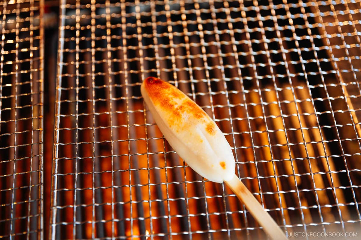 Sasa Kamaboko grilling