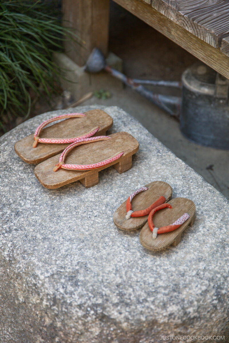 Satsuki and Mei's wooden sandals from My Neighbor Totoro