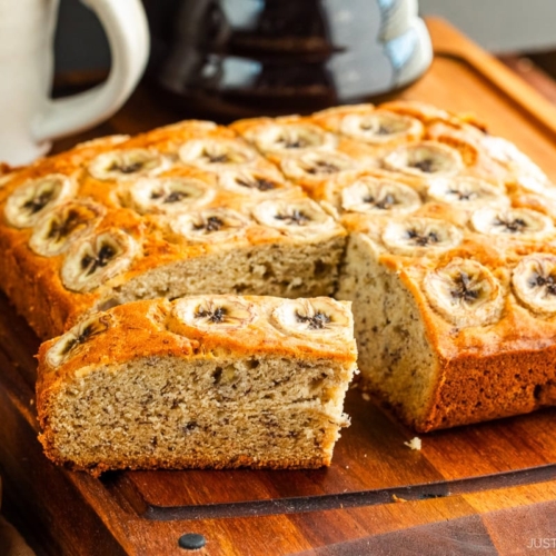 Banana Bread on a cutting board