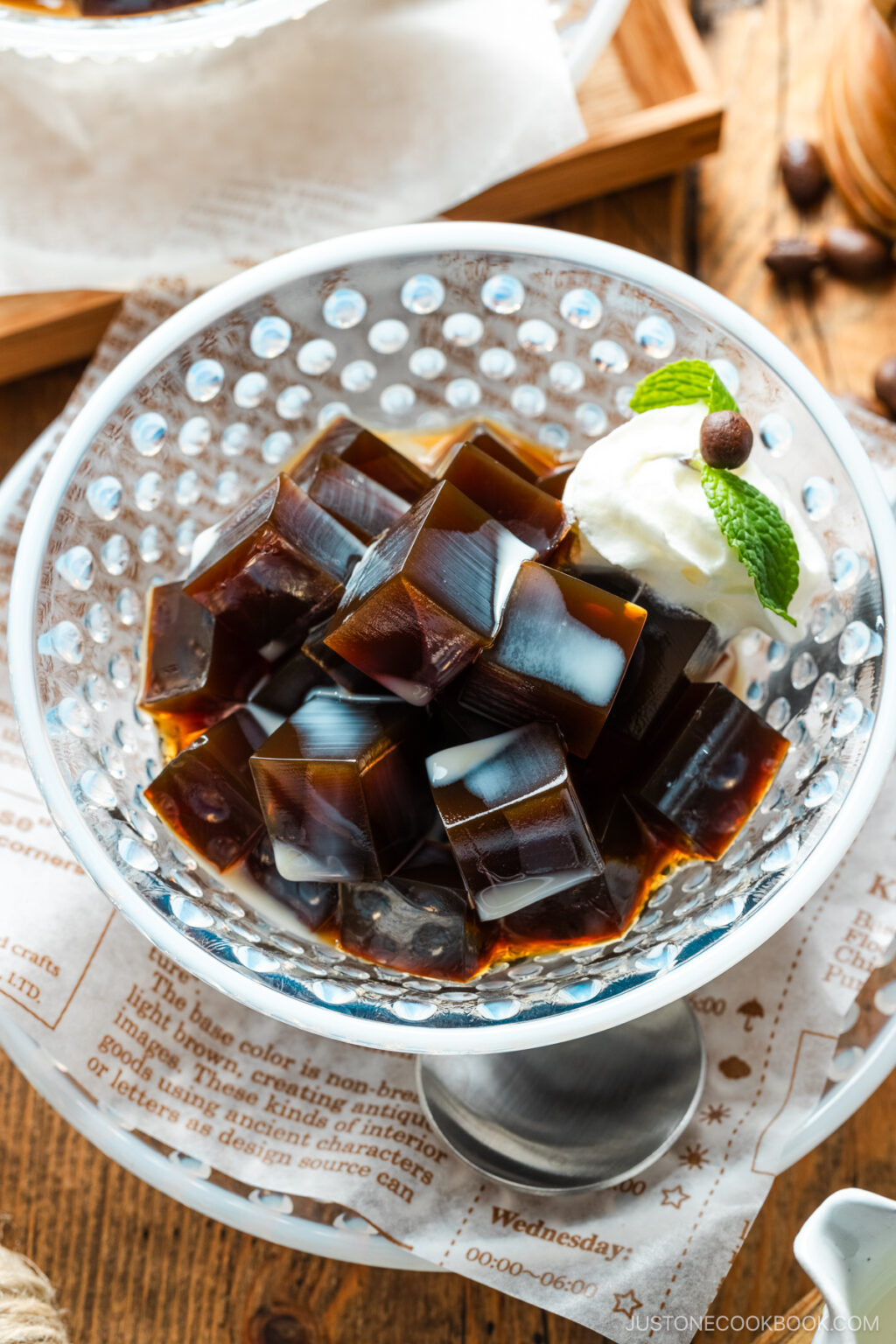 Japanese Coffee Jelly コーヒーゼリー • Just One Cookbook