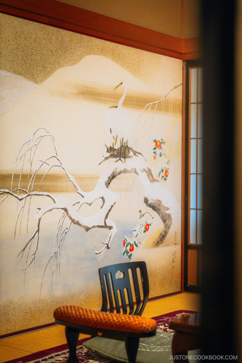 Paintings on sliding door