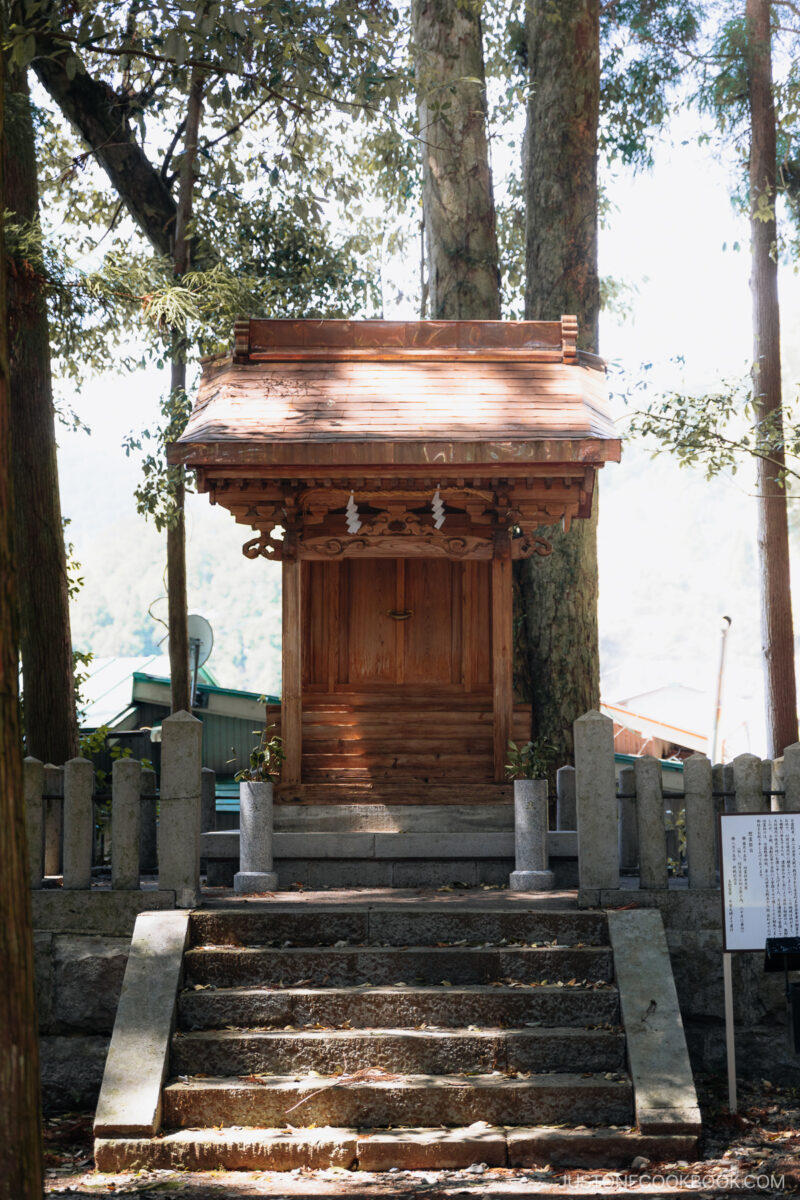 Small wooden shrine