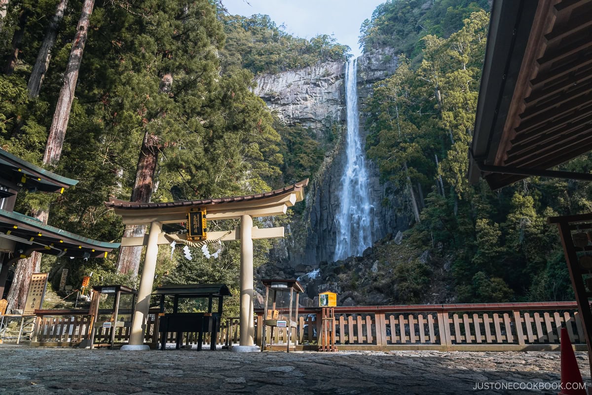 Shrine infront of Nachi waterfall