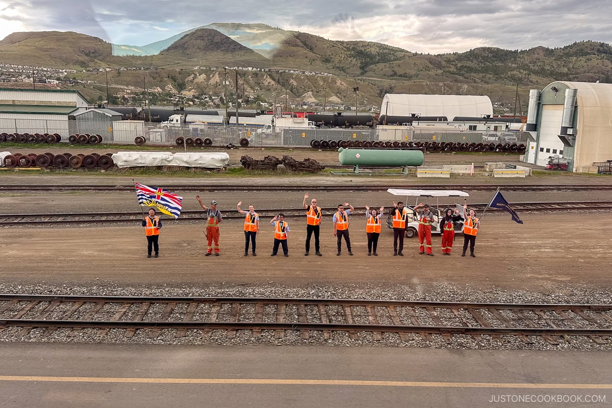 Rocky Mountaineer staff at Kamloops