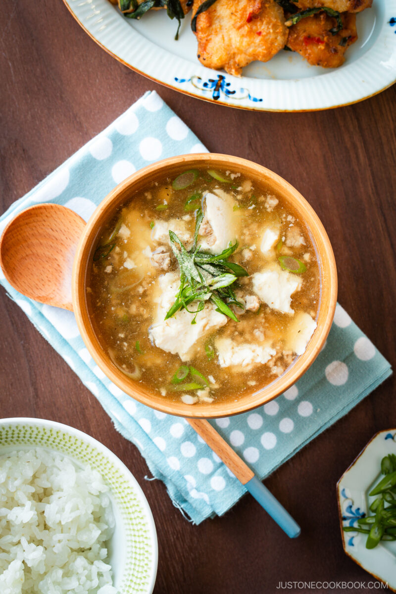 Pork Tofu Soup (Video) • Just One Cookbook