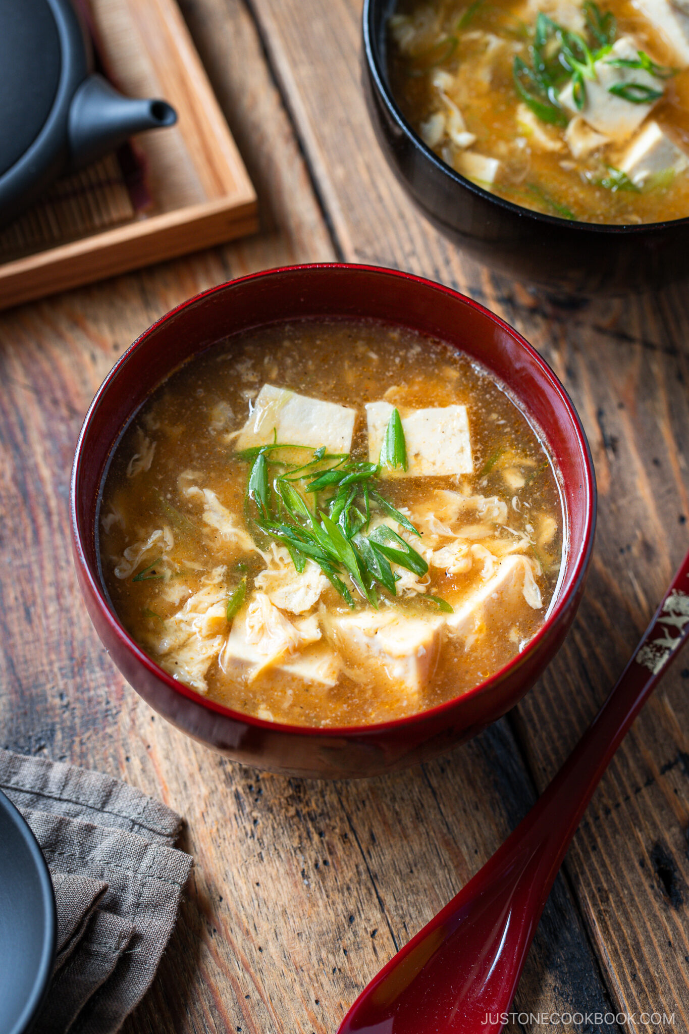 Tofu Egg Drop Soup 豆腐のかきたま汁 • Just One Cookbook